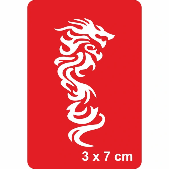 Klasik Ejderha Tattoo Geçici Dövme Şablonları Kına Kalıpları ürün görseli 1