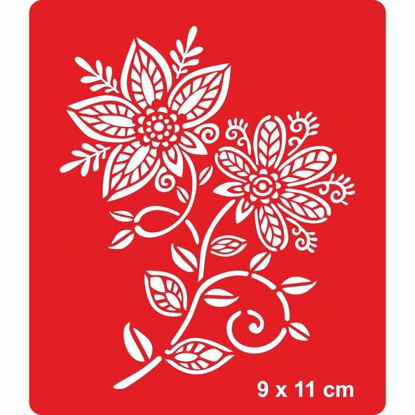 Dantel Motifi 255 Tattoo Geçici Dövme Şablonları Kına Kalıpları ürün görseli 1