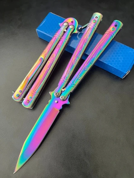 AlsepeteAvm Gökkuşağı Dal Desenli Kelebek ürün görseli