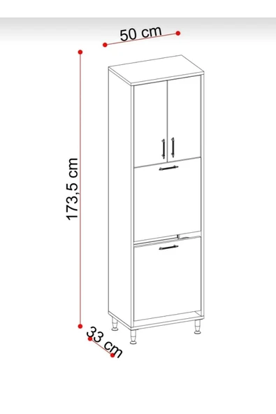 Kirli Sepetli 3 Kapaklı 2 Raflı Çok Amaçlı Ahşap Banyo Dolabı, Banyo Düzenleyici Çamaşır Sepeti - Resim 2