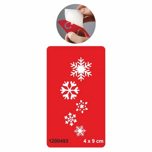 Kar Taneleri Tattoo Geçici Dövme Şablonları Kına Kalıpları ürün görseli 1