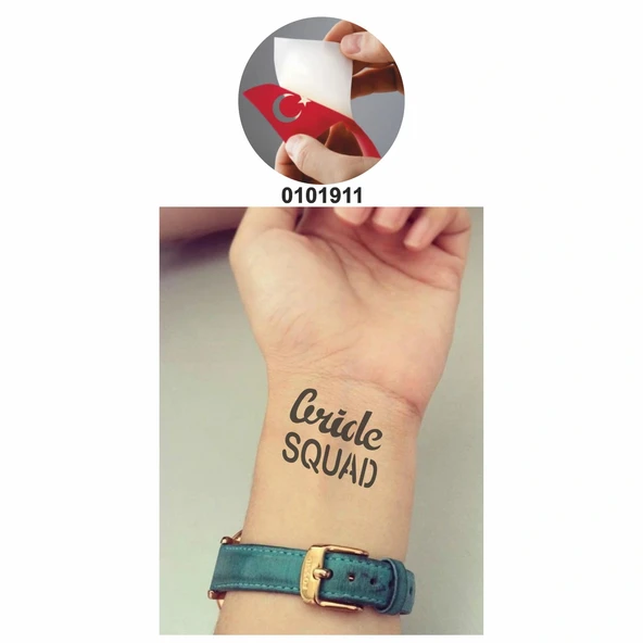 Gelin Takımı Yazısı  Tattoo Geçici Dövme Şablonları Kına Kalıpları - Resim 2