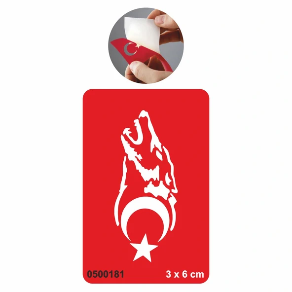 Gökbörü Dövme Şablonu Kına Deseni ürün görseli 1