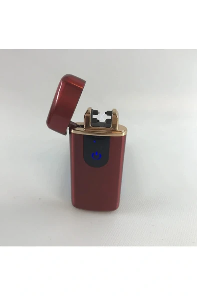 AlsepeteAvm Elektronik Alevsiz Çakmak Usb Şarjlı Dokunmatik Led Ekran