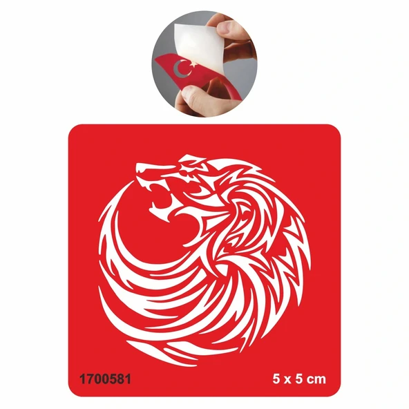 Aileye Bağlı Kurt  Tattoo Geçici Dövme Şablonları Kına Kalıpları ürün görseli 1