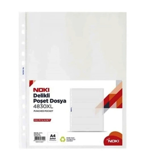Noki Poşet Dosya XL A4 100Lü - 2 paket - 1