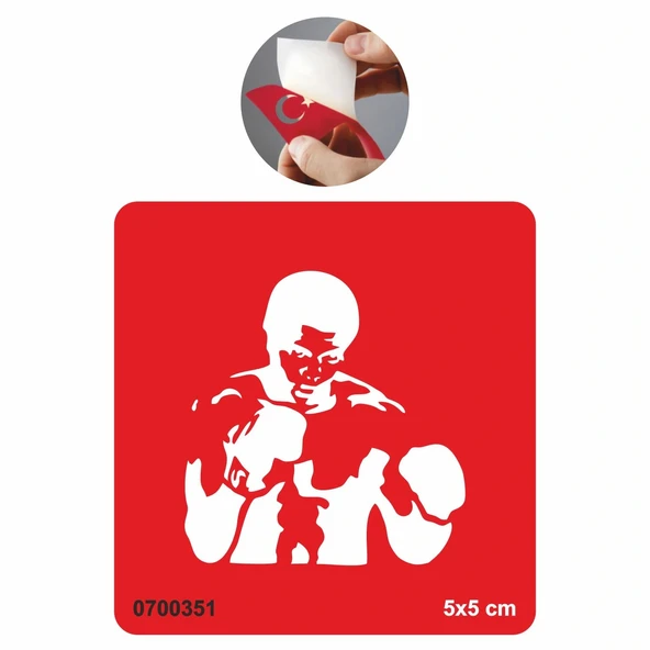 Boksör Tattoo Geçici Dövme Şablonları Kına Kalıpları ürün görseli 1