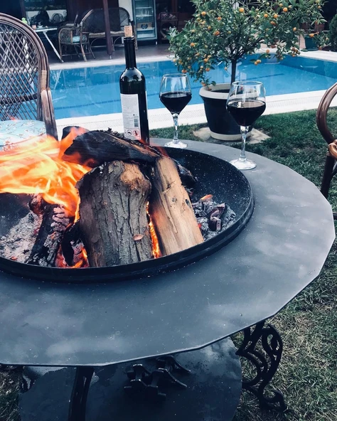 Fumolio Mayon Odunluklu Ateş Çukuru - Resim 2