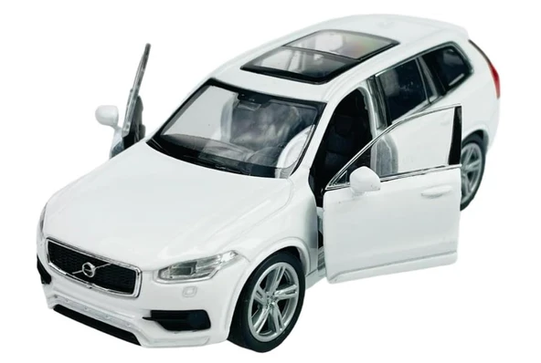 Oyuncak Metal Model Araba 1/36 Çek Bırak Beyaz Volvo XC90