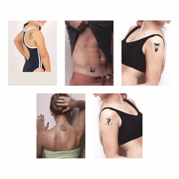 Anne Şefkati Desenleri Hint Kınası ile Geçici Dövme Yapma Seti - Resim 2