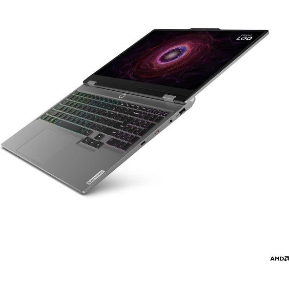 LOQ AMD Ryzen 7 7435HS 24GB 1TB SSD RTX4070 Freedos 15.6" FHD Taşınabilir Bilgisayar 83JC00F6TR - Resim 7