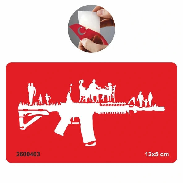 Keleş Silah ve Yaşam Geçici Dövme Tattoo Geçici Dövme Şablonları Kına Kalıpları ürün görseli 1