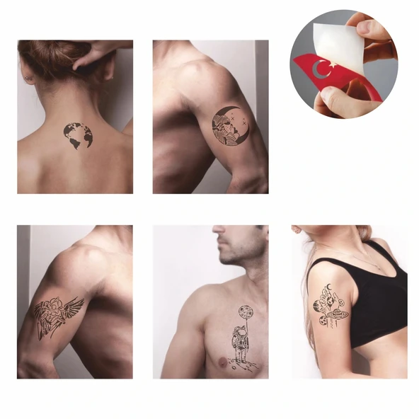 Evrenin Sırları Hint Kınası ile Geçici Dövme Yapma Seti - Resim 2