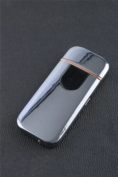 AlsepeteAvm Ice Kaplamalı Şarjlı Dokunmatik Çakmak Gümüş - Smcx709br4 - Resim 3