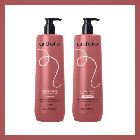 ARTFOLIO COLOR CARE & PROTECTION Boyalı saçlar için Şamp1L,Saç Kremi 1L Set ürün görseli