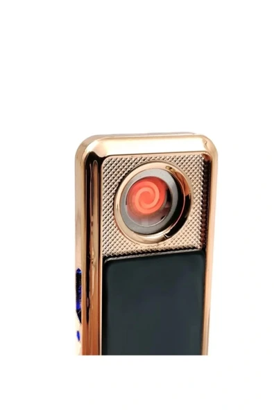 AlsepeteAvm Kişiye Özel Isimli Siyah Şarjlı Usb'li Dokunmatik Siyah Elektronik Çakmak - Resim 3