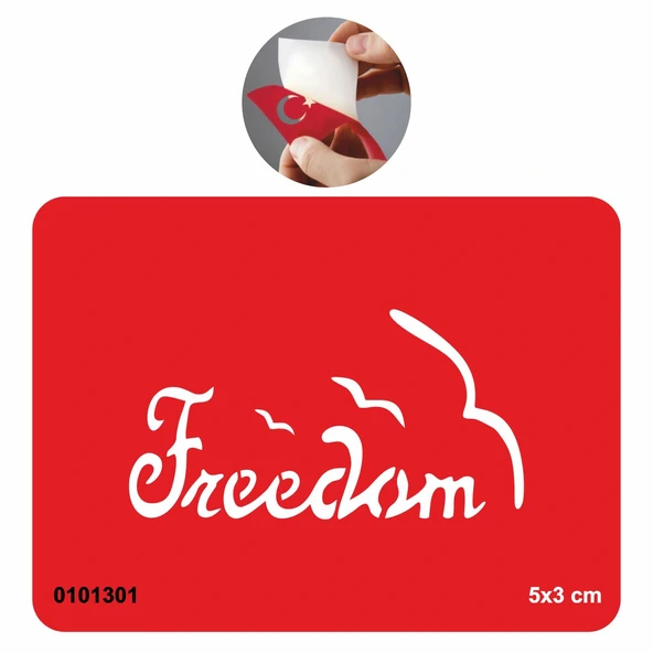 Kuşlar Gibi Özgürsün  Tattoo Geçici Dövme Şablonları Kına Kalıpları ürün görseli 1