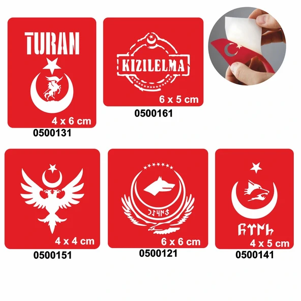 Türklük Modelleri Dövme Şablonu Kına Deseni ürün görseli 1