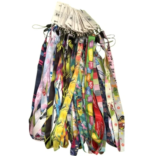 Sarff Desenli Telefon Askı İpi Metal Kancalı Yaka Karti İpi Karışık Tek ürün görseli