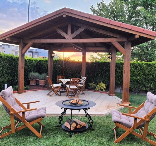 Fumolio Mayon Odunluklu Ateş Çukuru - Resim 3