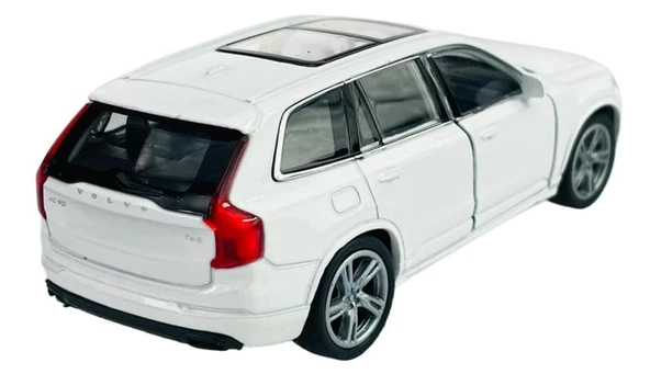 Oyuncak Metal Model Araba 1/36 Çek Bırak Beyaz Volvo XC90 - 3