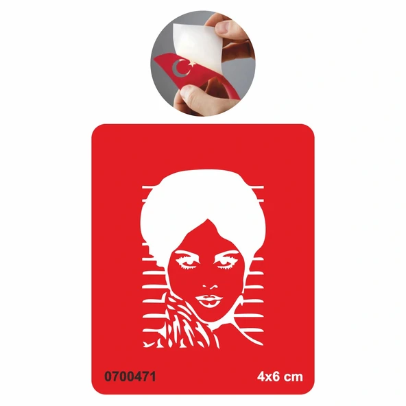 Güzel Kadın Tattoo Geçici Dövme Şablonları Kına Kalıpları ürün görseli 1