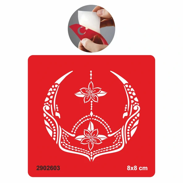 Yaşamın Sembolü Lotus Tattoo Geçici Dövme Şablonları Kına Kalıpları ürün görseli 1