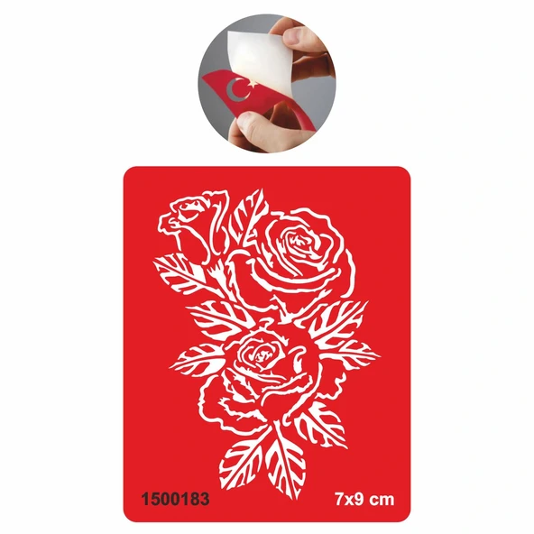 Gül Demeti Tattoo Geçici Dövme Şablonları Kına Kalıpları