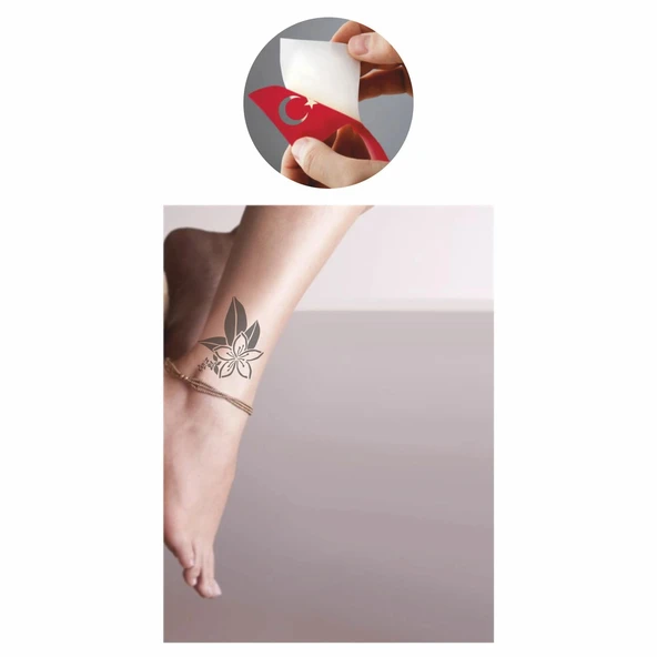 Mahsun Menekşe Tattoo Geçici Dövme Şablonları Kına Kalıpları - Resim 2