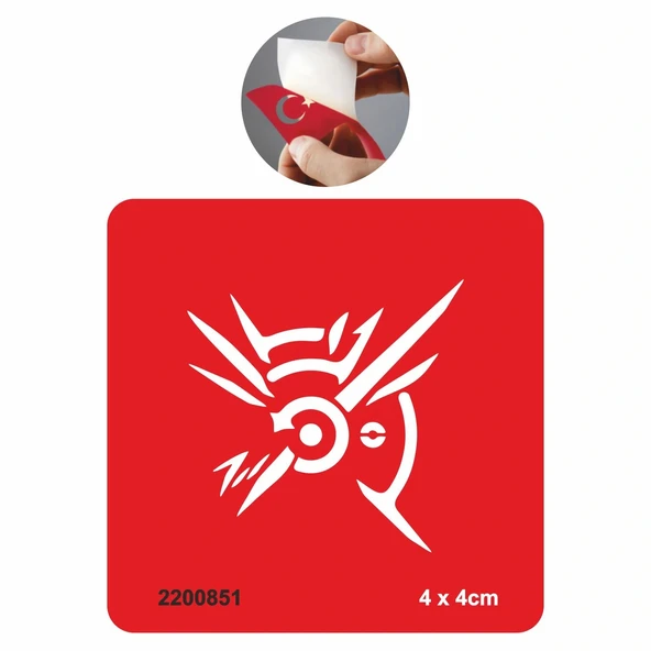 Viking Sembolü Tattoo Geçici Dövme Şablonları Kına Kalıpları ürün görseli 1