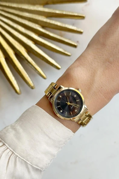 Siyah Kadran Gold Kadın Kol Saati ürün görseli 1