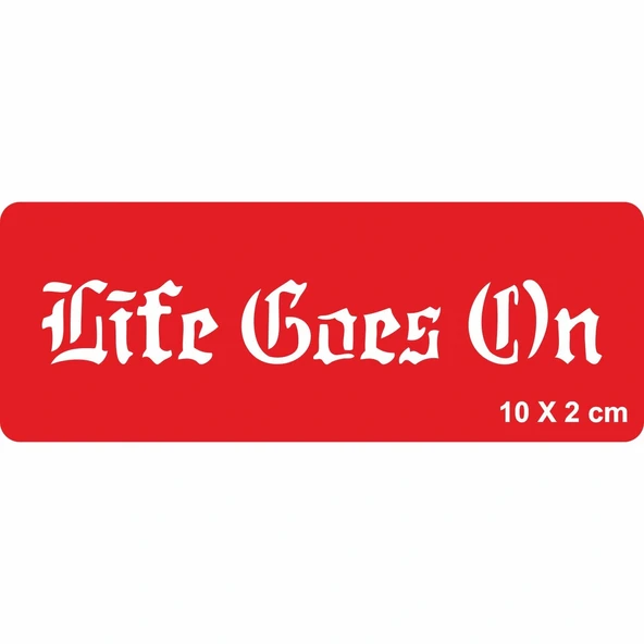 Hayat Devam Ediyor Gotik Tattoo Geçici Dövme Şablonları Kına Kalıpları ürün görseli 1