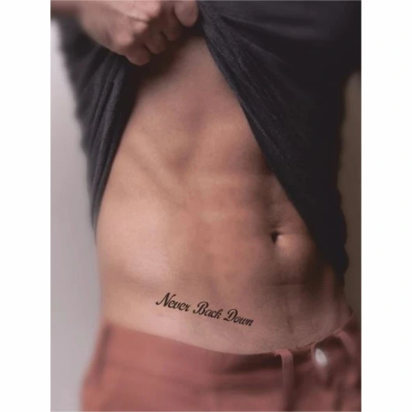 Asla Geri Dönme Tattoo Geçici Dövme Şablonları Kına Kalıpları - Resim 2