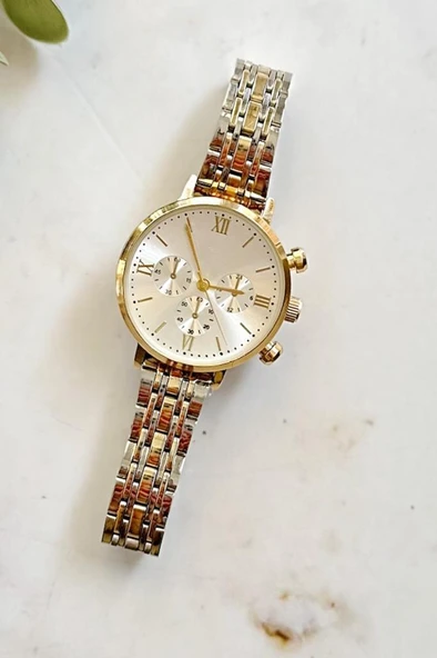 Massa Gold Gümüş Kadın Kol Saati - Resim 4