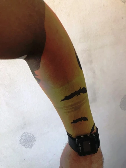 Çift Kol Giyilebilir Dövme Yarasa Tattoo Sleeve ürün görseli 1