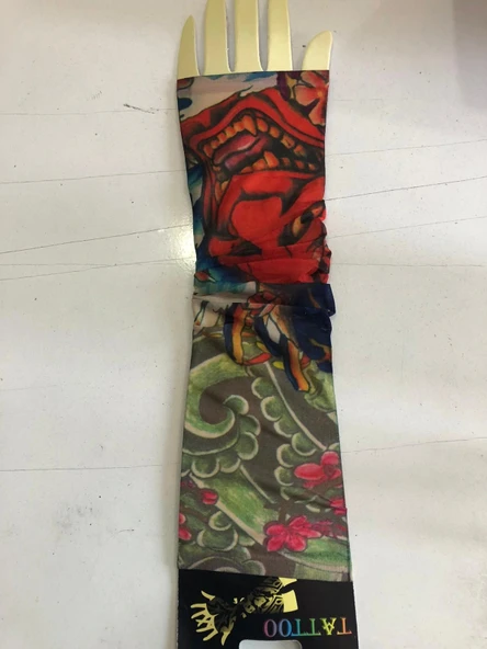 Giyilebilir Çorap Dövme Joker Dövmesi Çift Kol - Resim 2