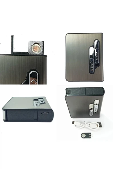 AlsepeteAvm Sm S3088 Kutusu Tesla Usb Şarjlı Elektrikli Çakmak ürün görseli 1