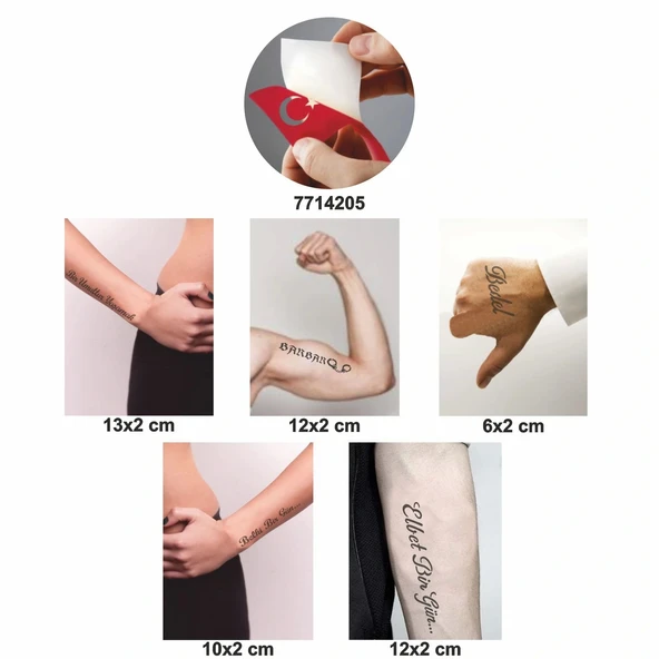 Barbar Bedel Dövme Seti 5 Şablon Seti - Resim 2