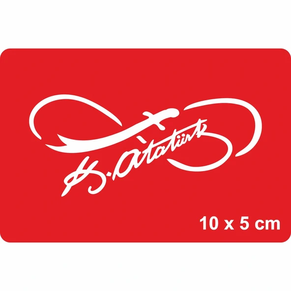 Atatürk İmzası-4 Tattoo Geçici Dövme Şablonları Kına Kalıpları ürün görseli 1
