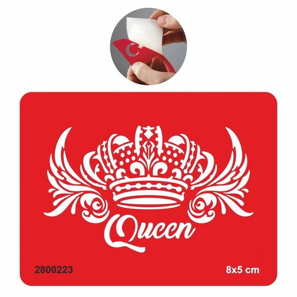 Kraliçe tacı Tattoo Geçici Dövme Şablonları Kına Kalıpları ürün görseli 1