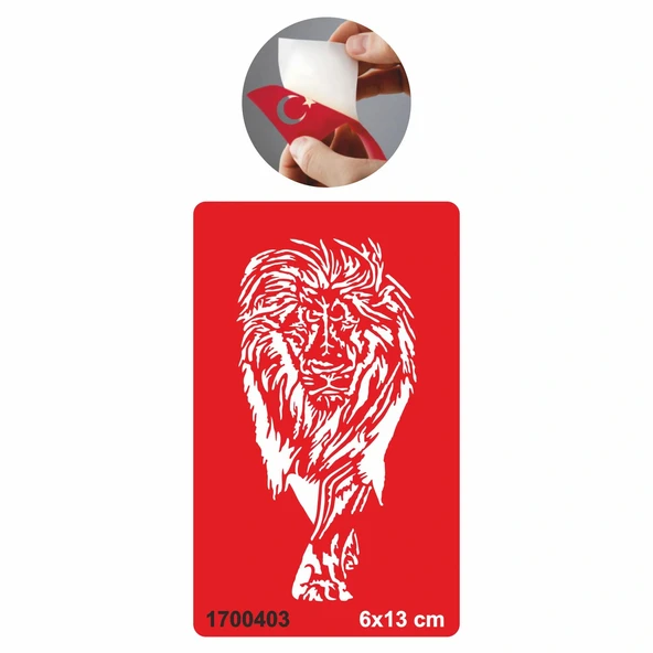 Asya Aslan  Tattoo Geçici Dövme Şablonları Kına Kalıpları ürün görseli 1