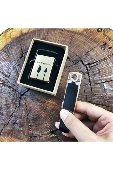 AlsepeteAvm Usb Şarjlı Alevsiz Çakmak ürün görseli 1