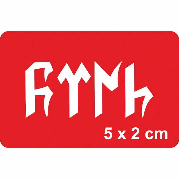 Türk Göktürkçe  Tattoo Geçici Dövme Şablonları Kına Kalıpları ürün görseli 1