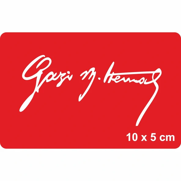 Gazi Mustafa Kemal İmzası Tattoo Geçici Dövme Şablonları Kına Kalıpları ürün görseli 1