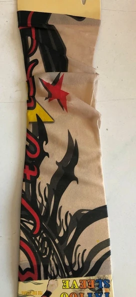 Çift Kol Giyilebilir Dövme Yıldız Desenler Tattoo Sleeve - Resim 2