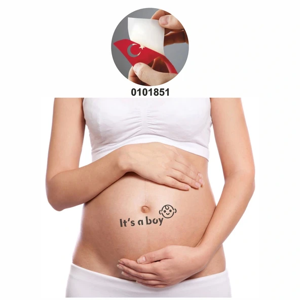 Bebek Partisi Erkek Çocuğu  Tattoo Geçici Dövme Şablonları Kına Kalıpları - Resim 2