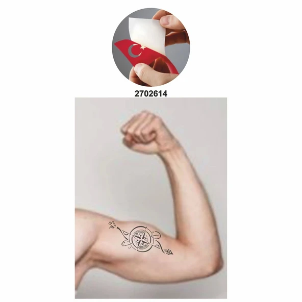 Vicdan Bir Pusula  Tattoo Geçici Dövme Şablonları Kına Kalıpları - 2