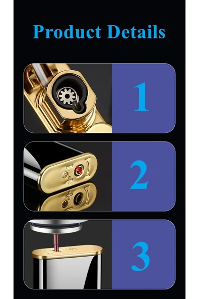 AlsepeteAvm Timsah Lüx Alevli Turbo Çakmak - Resim 2