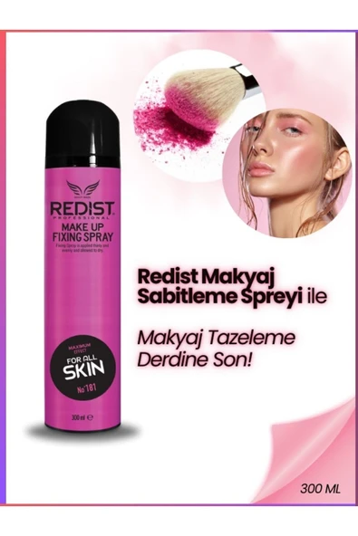 Redist Makyaj Sabitleyici Sprey – Gün Boyu Kalıcı Ve Taze Görünüm Için 300 ml Vegan - 6
