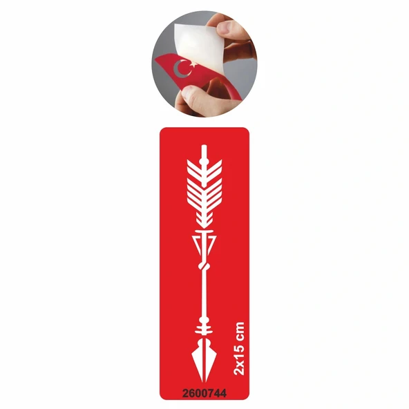 Hedefe Doğru  Ok  Tattoo Geçici Dövme Şablonları Kına Kalıpları ürün görseli 1